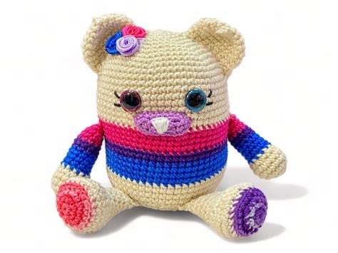 bisexual stuffed animal|lgbt stuffed animals crochet.